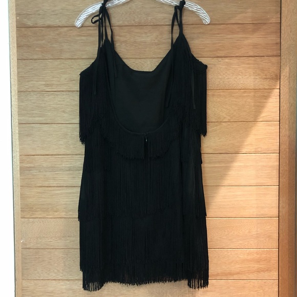 Revolve sunrise Fringe Mini Dress in Black - Picture 4 of 8